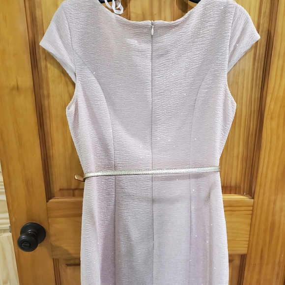 ABG Formal Sparkling Cream Dress w/ Belt - Picture 10 of 10